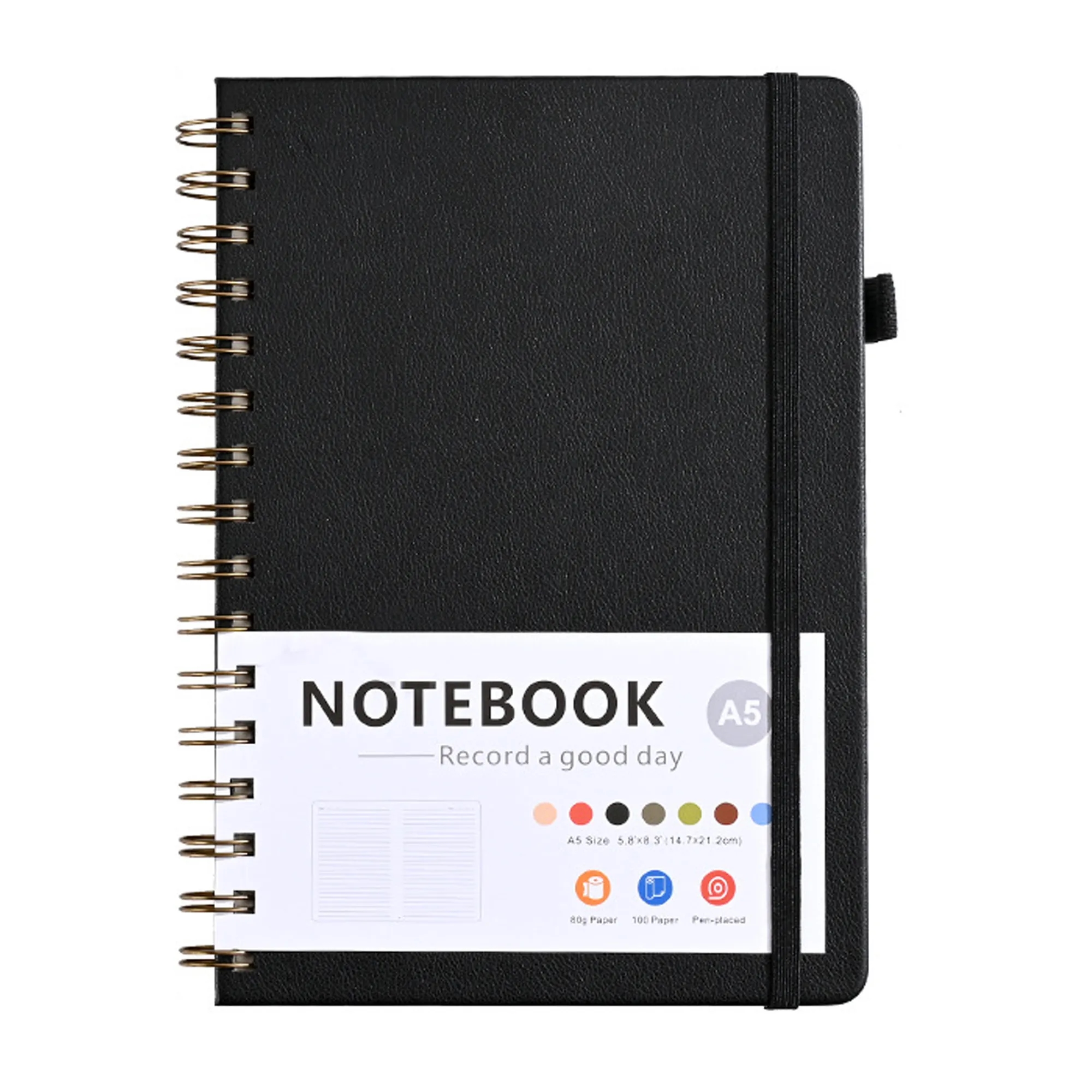 Compact A5 Spiral Notebook for School and Office 6