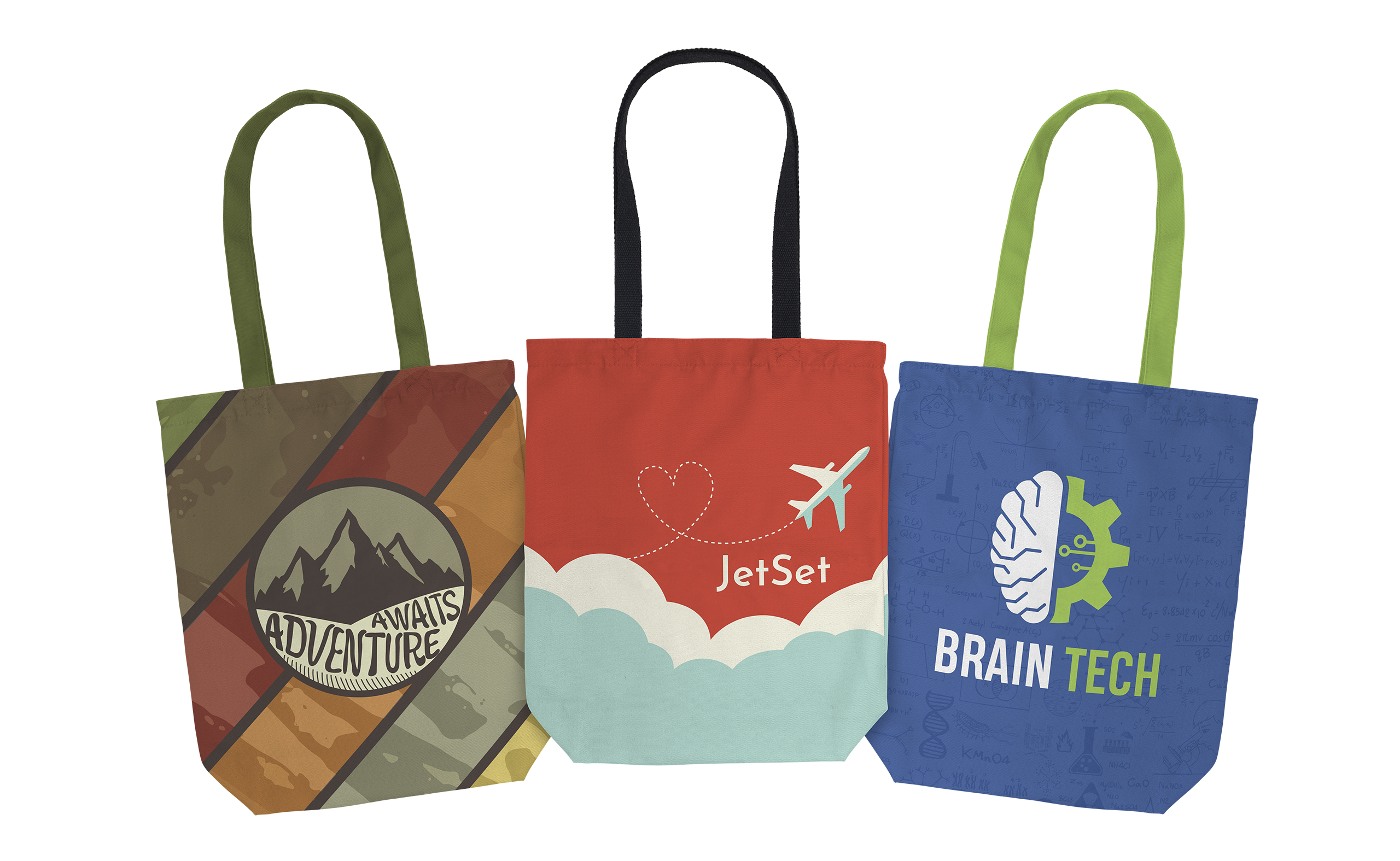 Full Color Recycled Canvas Tote Gusset