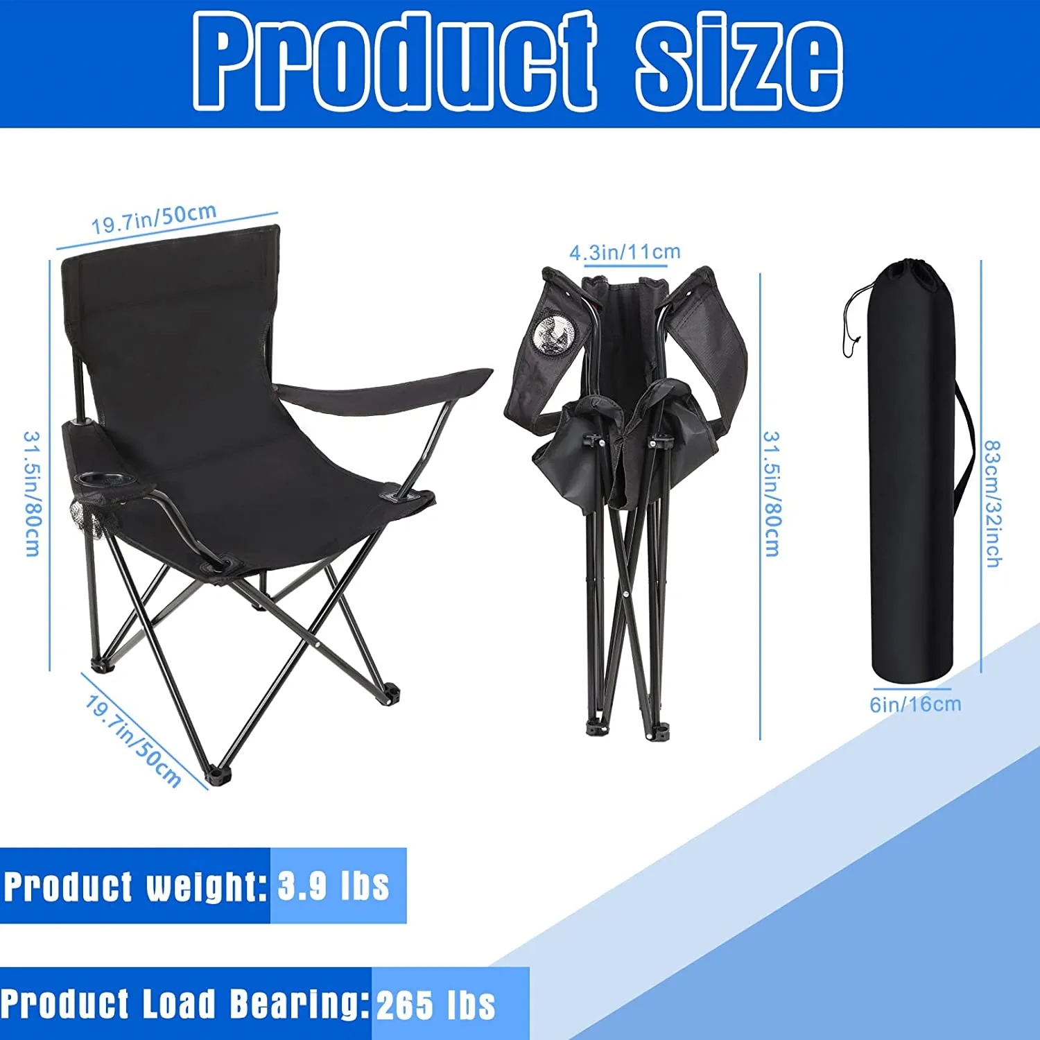 Folding Outdoor Beach Camping Chair 6