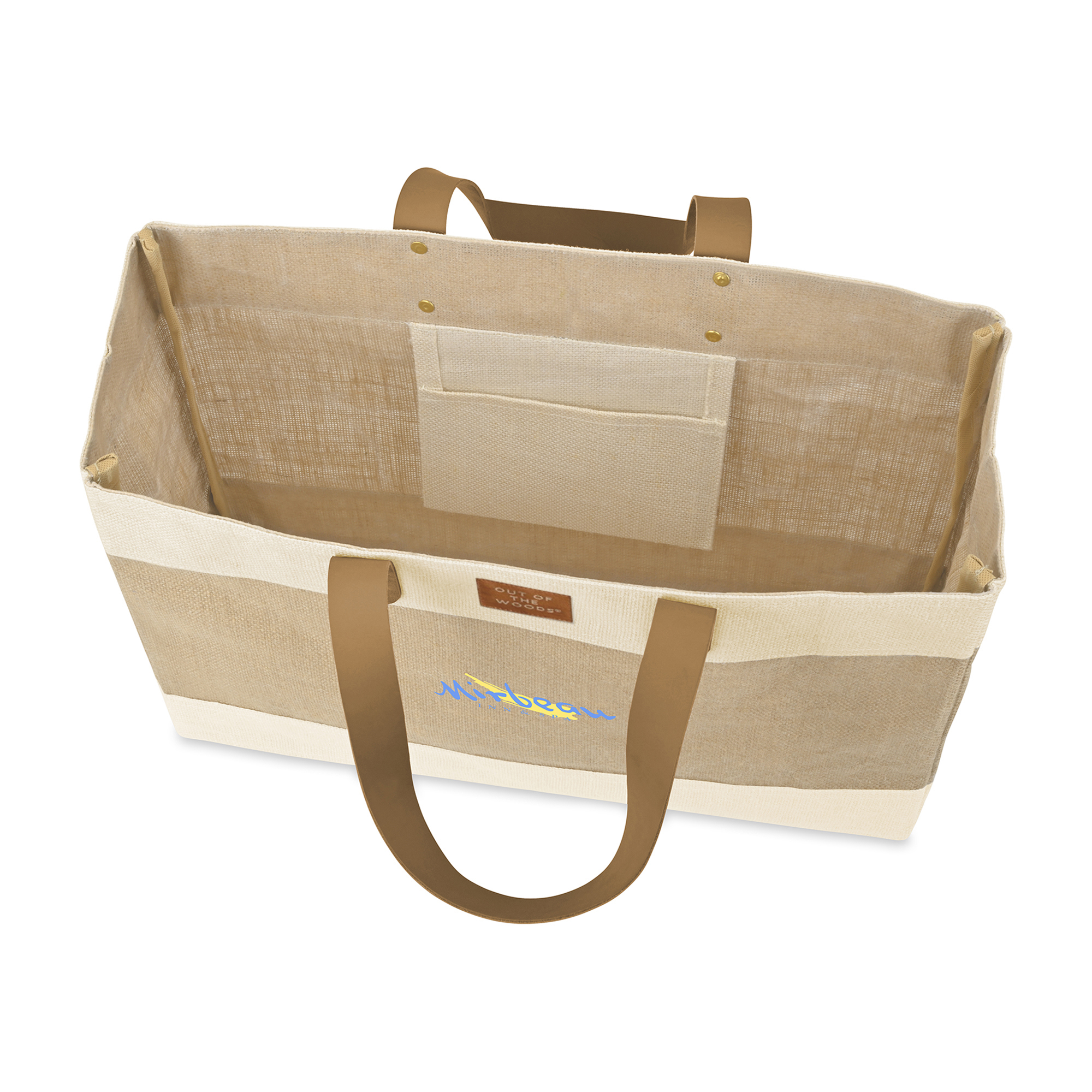 Out of the Woods® Jute Market Tote, custom tote bag with logo imprint 15