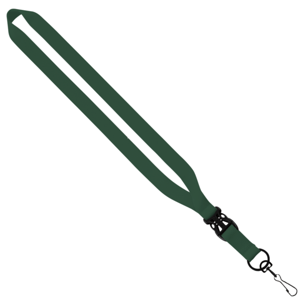 3/4" Polyester Lanyard with Slide Buckle Release & Swivel Snap Hook 36