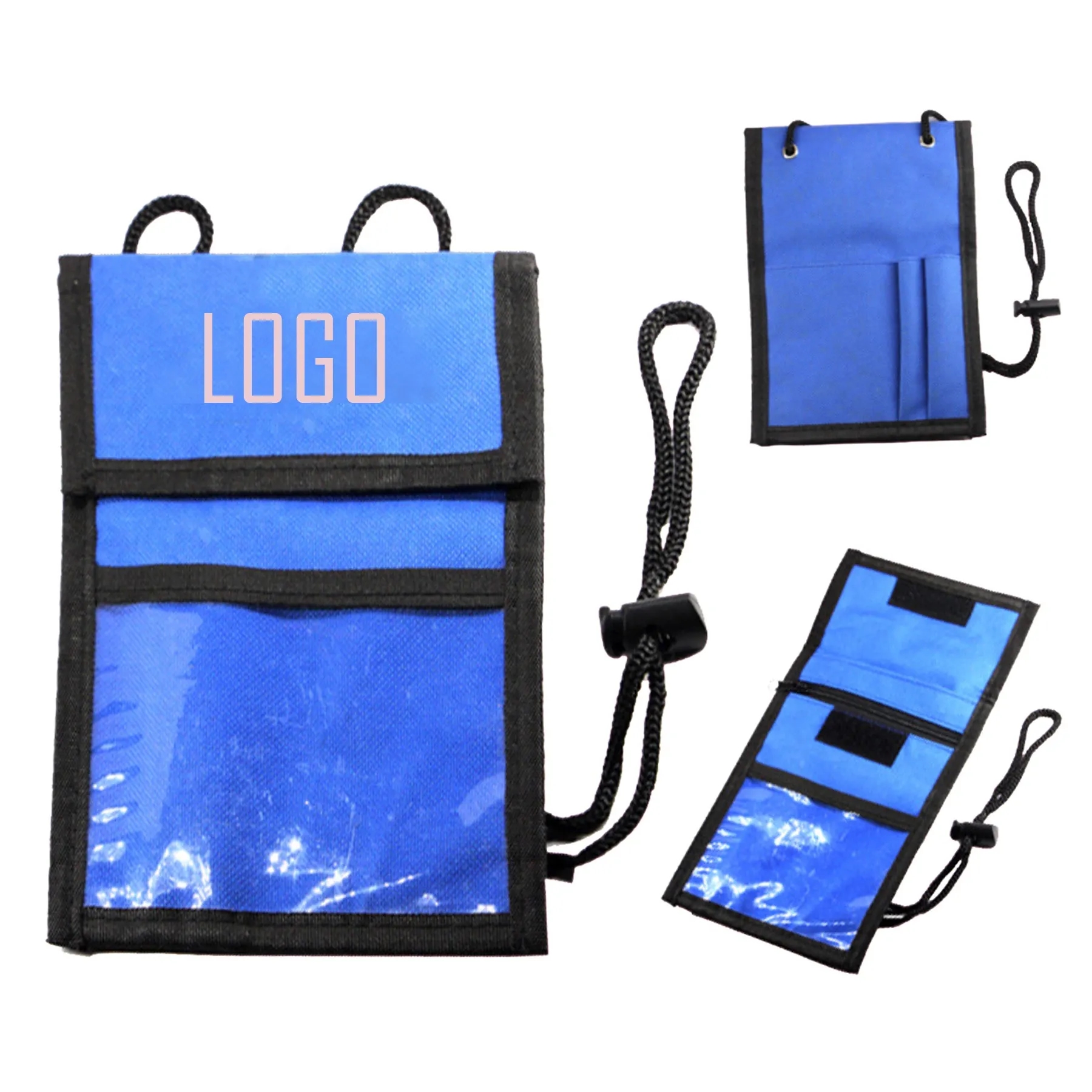 Neck Wallet Passport Badge Card Holder 6