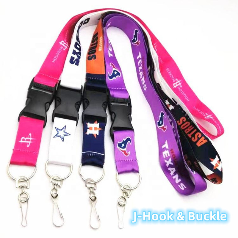 3/4" Full Color Dye-Sublimated Lanyard w/ J Hook and Buckle 2