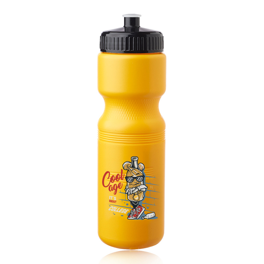 Push Cap Plastic Water Bottle 28 oz 26
