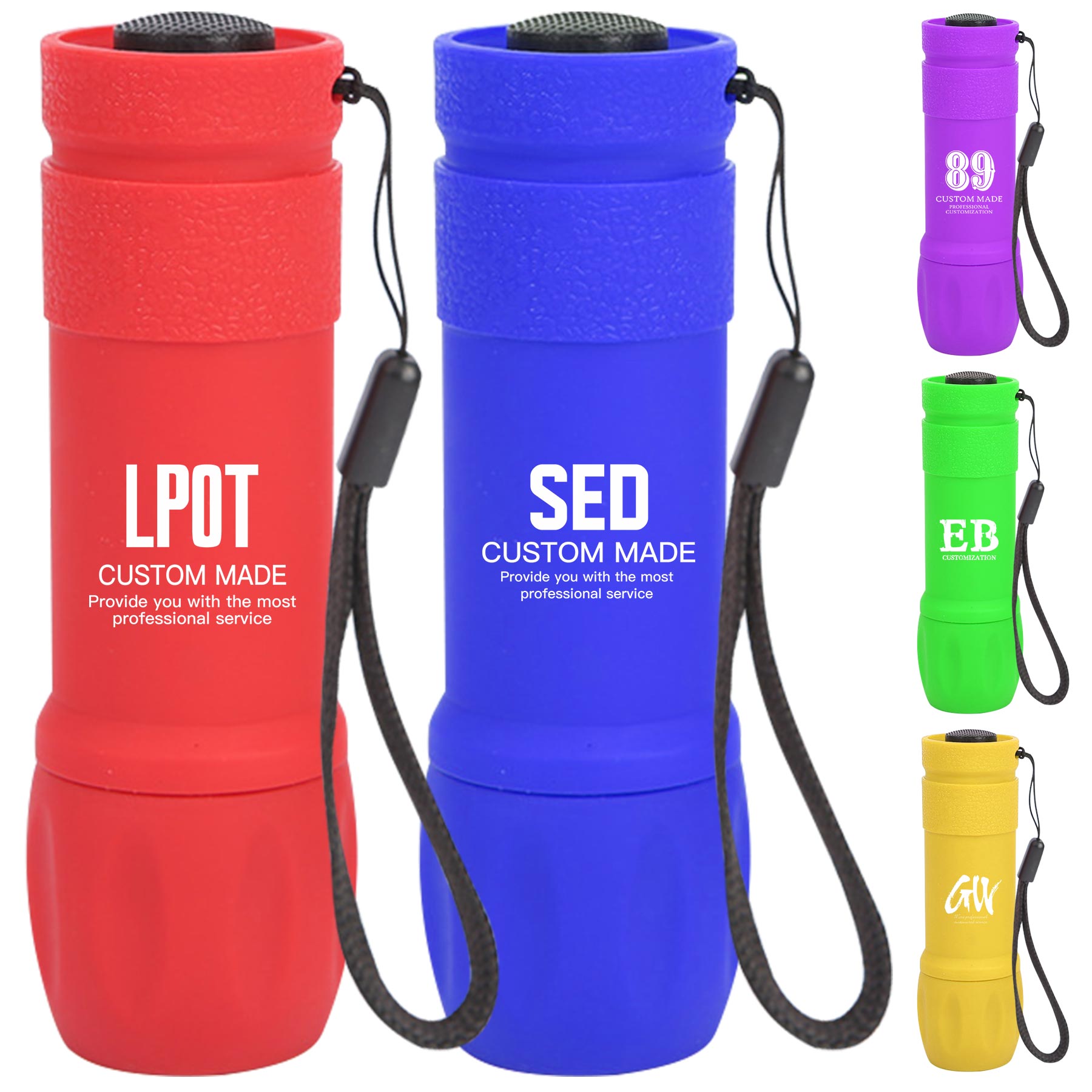 Mini LED Flashlight With Batteries 2