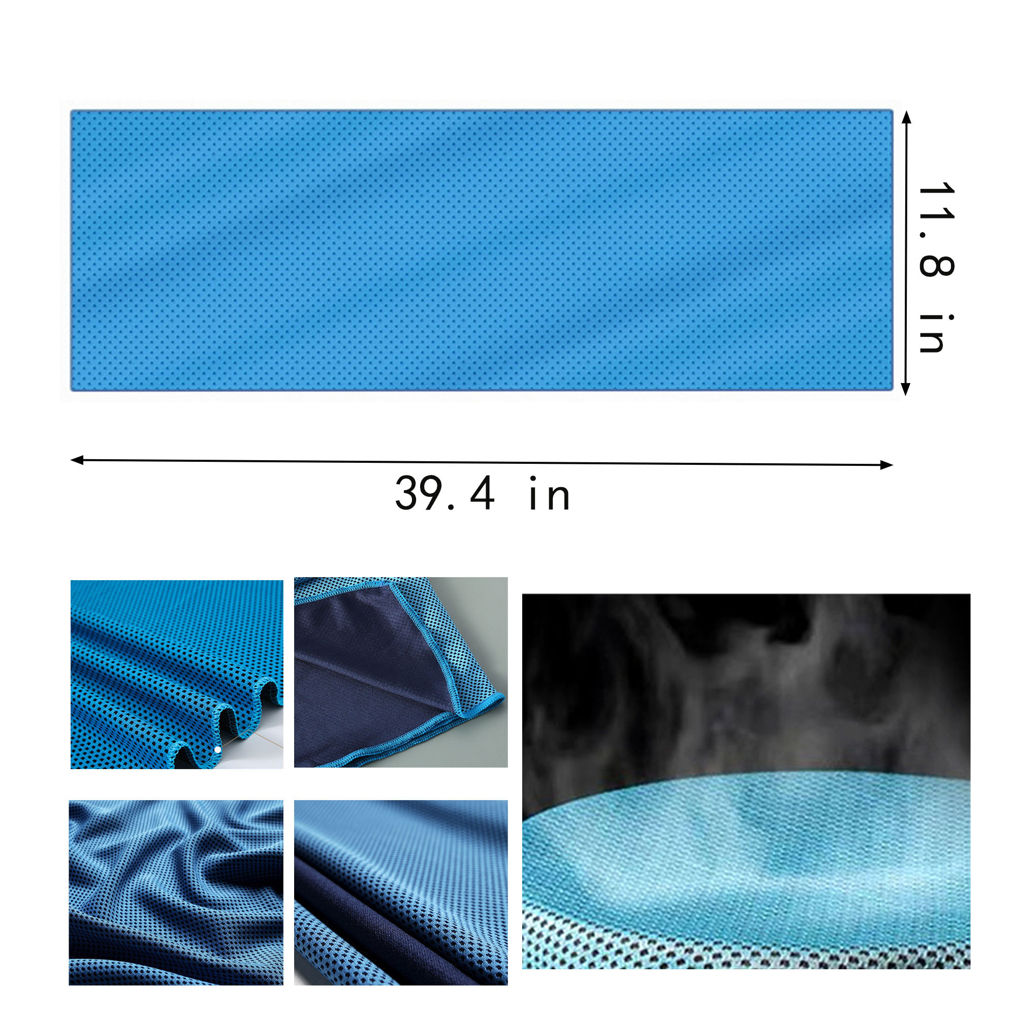 39.4"x 11.8" Cooling Ice Towel for Outdoor Sports 2