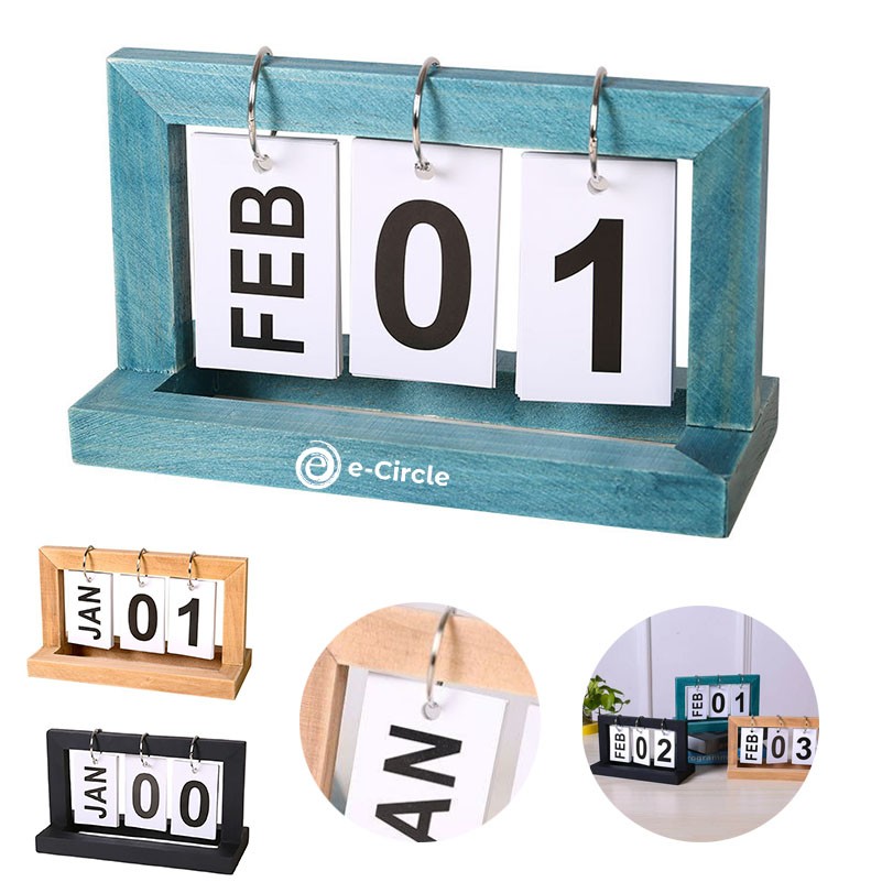 Wooden Desk Calendar 1