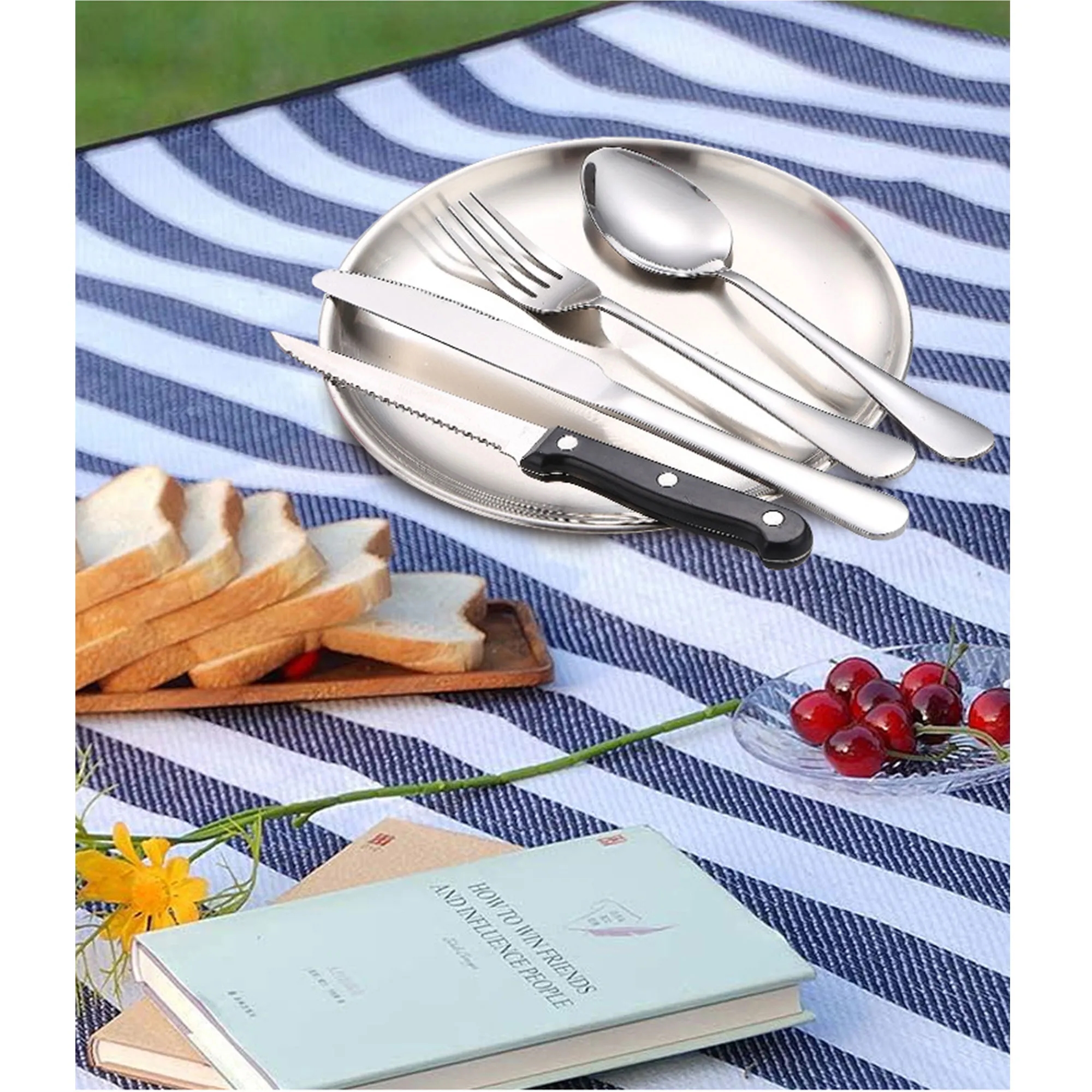 All-in-One Camp Utensil Set With Zipper Case 6