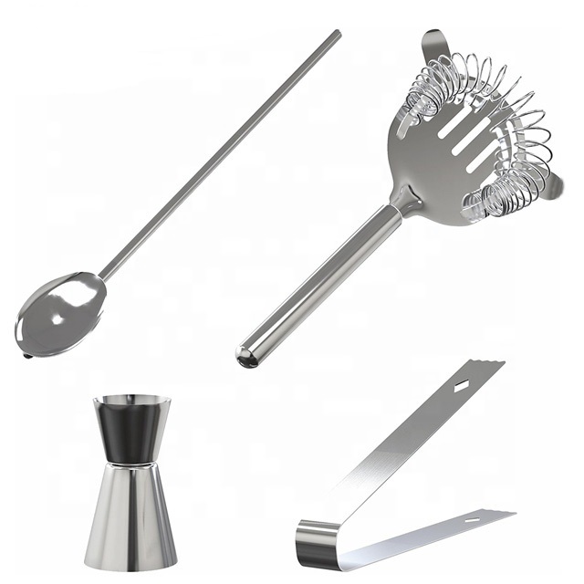 WineVault 5-Piece Stainless Steel Cocktail Shaker Set – 350ml Shaker & Bartending Tools 4
