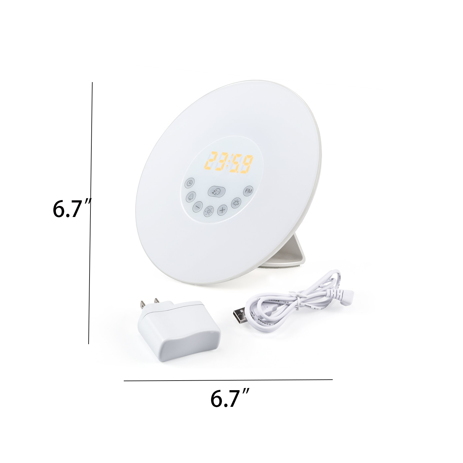 Sunrise Wake Up Clock FM Radio With Light 6