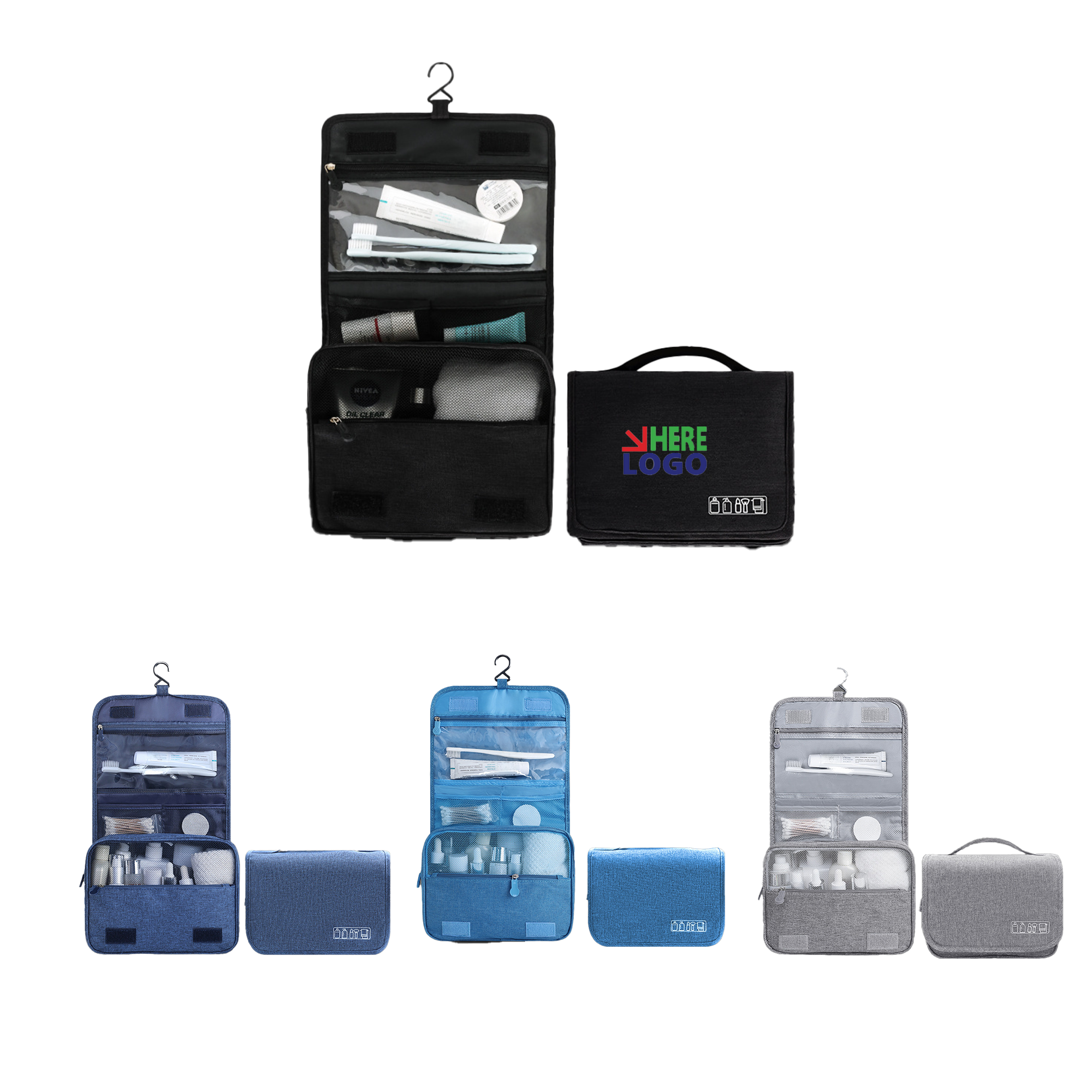 Portable Wet and Dry Separation Cosmetic Bag 1