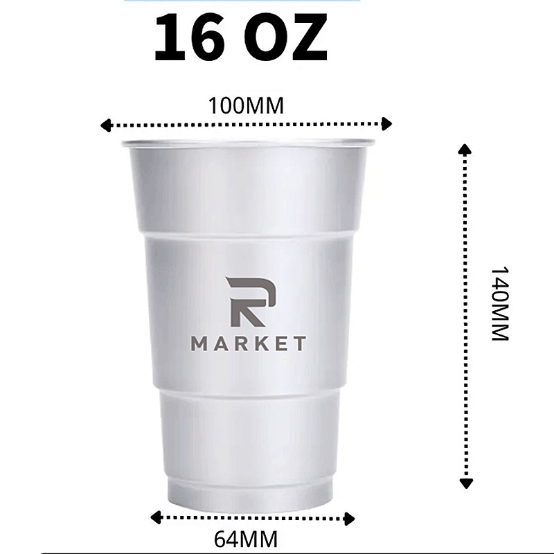 16 OZ Reusable aluminum cup 2