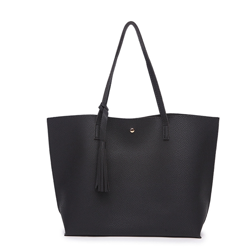 Soft Faux Leather Tote Shoulder Bag 3