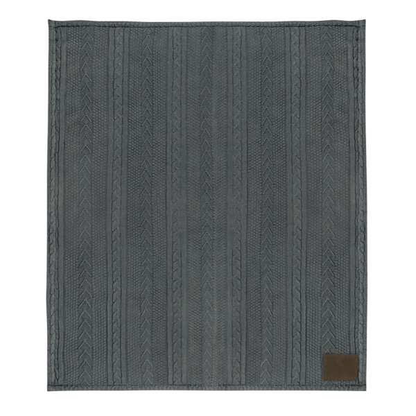 Cable Sherpa Blanket 44