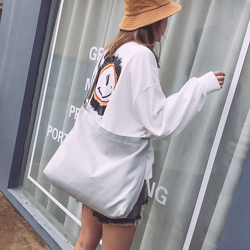 Large Size Canvas Shoulder Bag Hobo Crossbody Handbag Tote 4