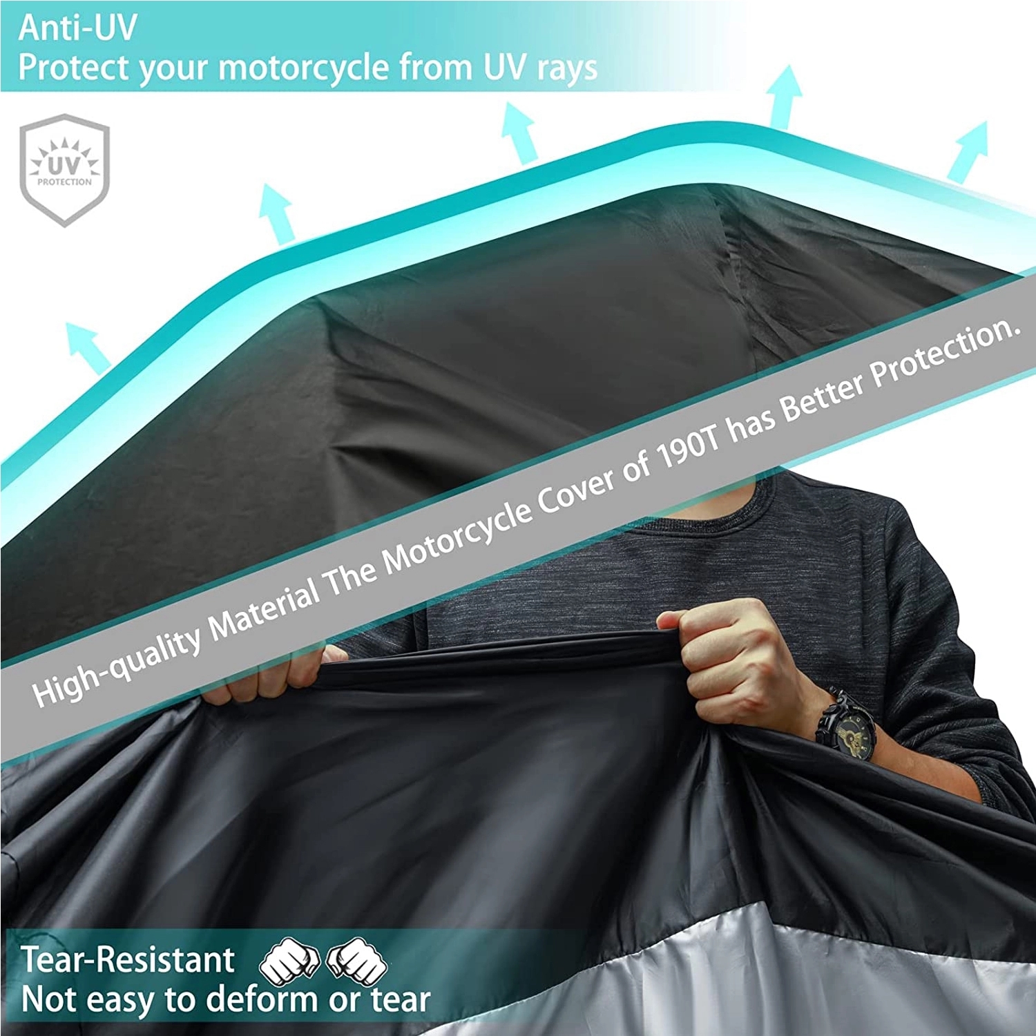 Waterproof Sun Motorcycle Cover 3