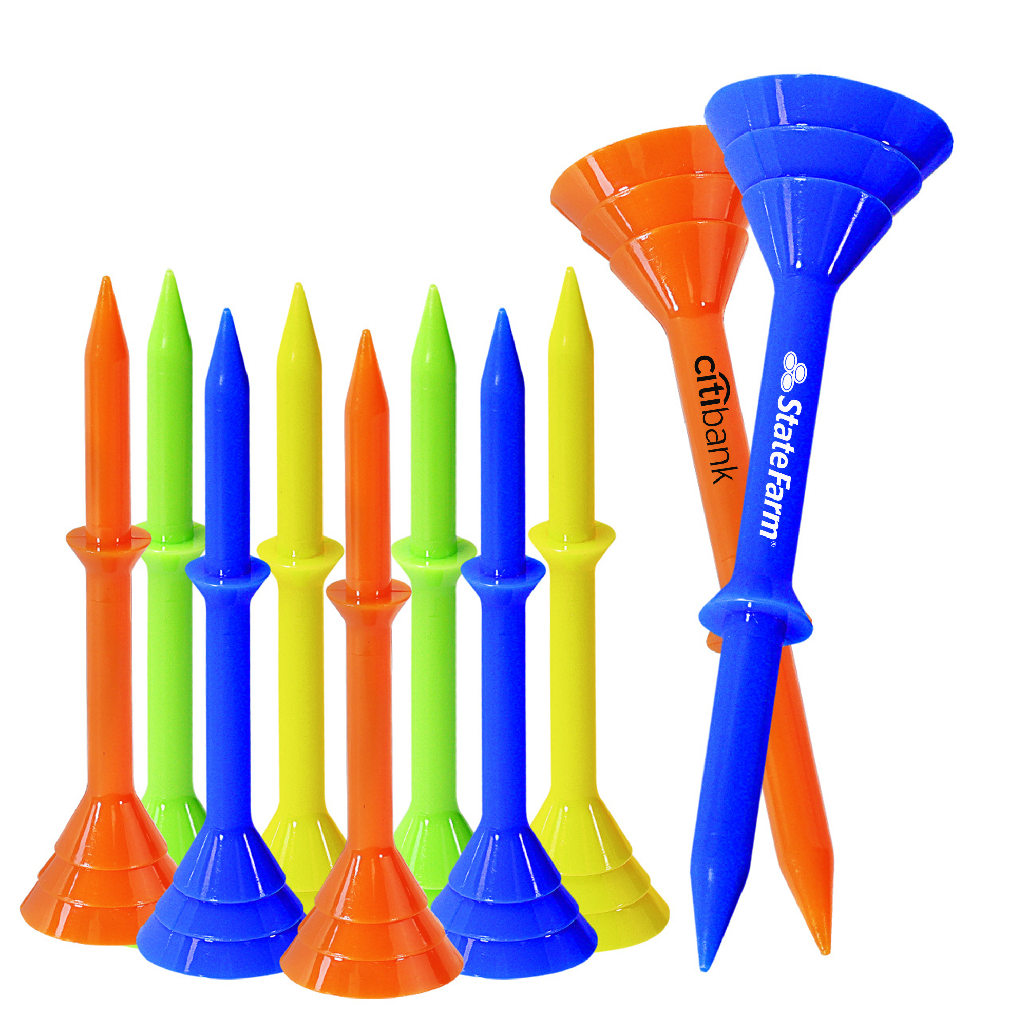 Premium Plastic Oversized Golf Tees 3-1/4" 7