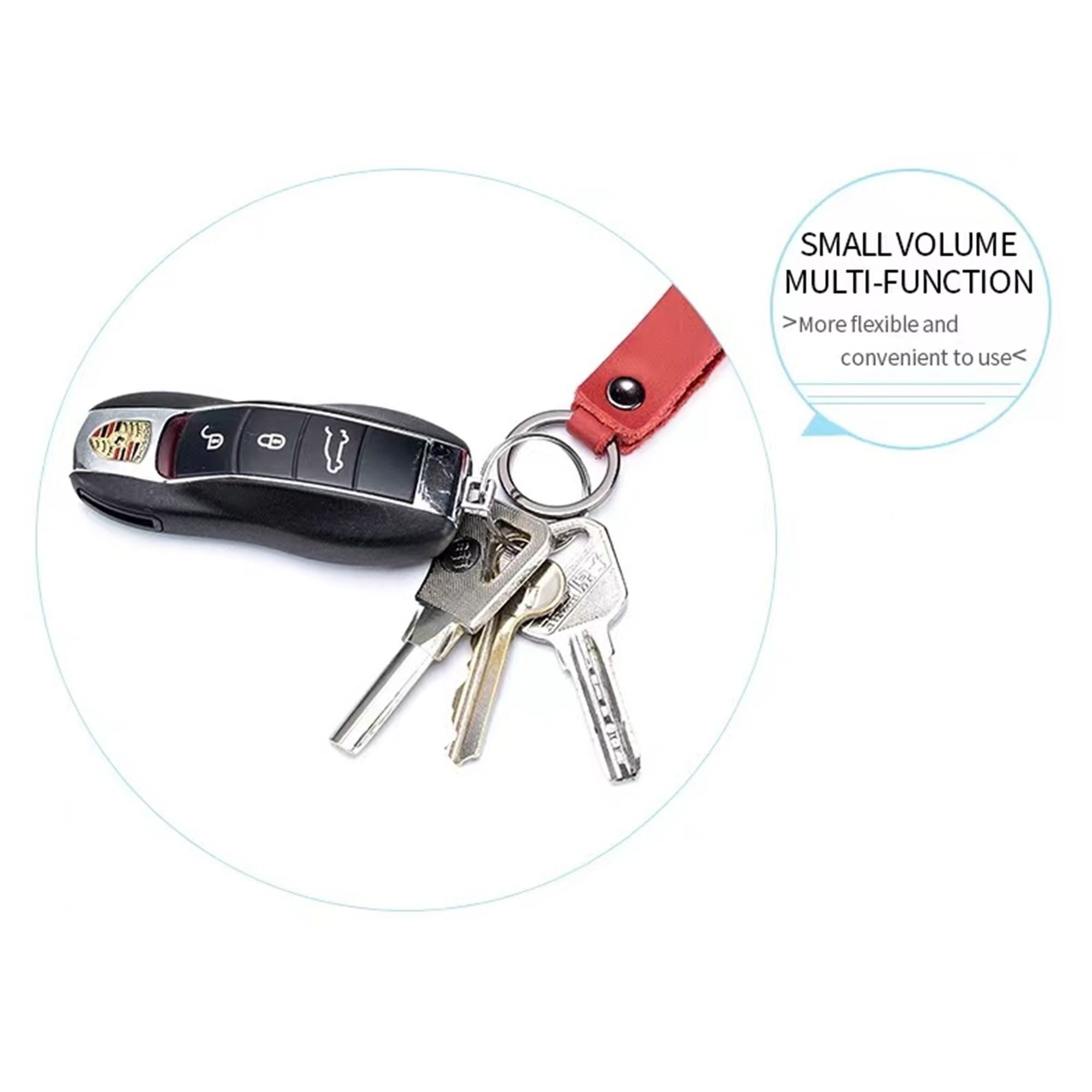 Leather Key Chain With Belt 4