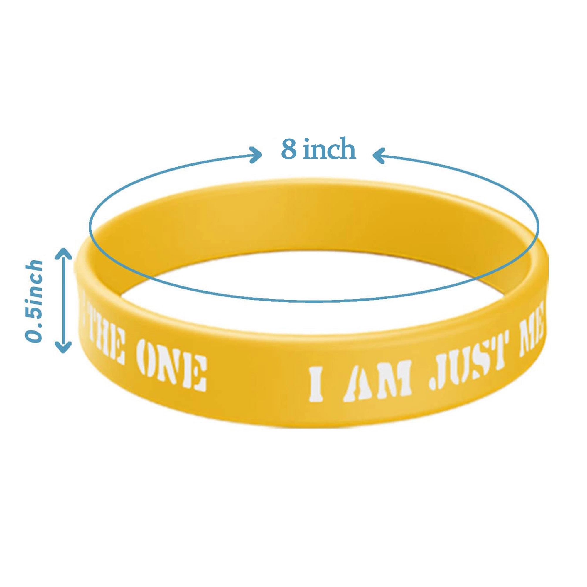 1/2" Custom Printed Silicone Wristband 5