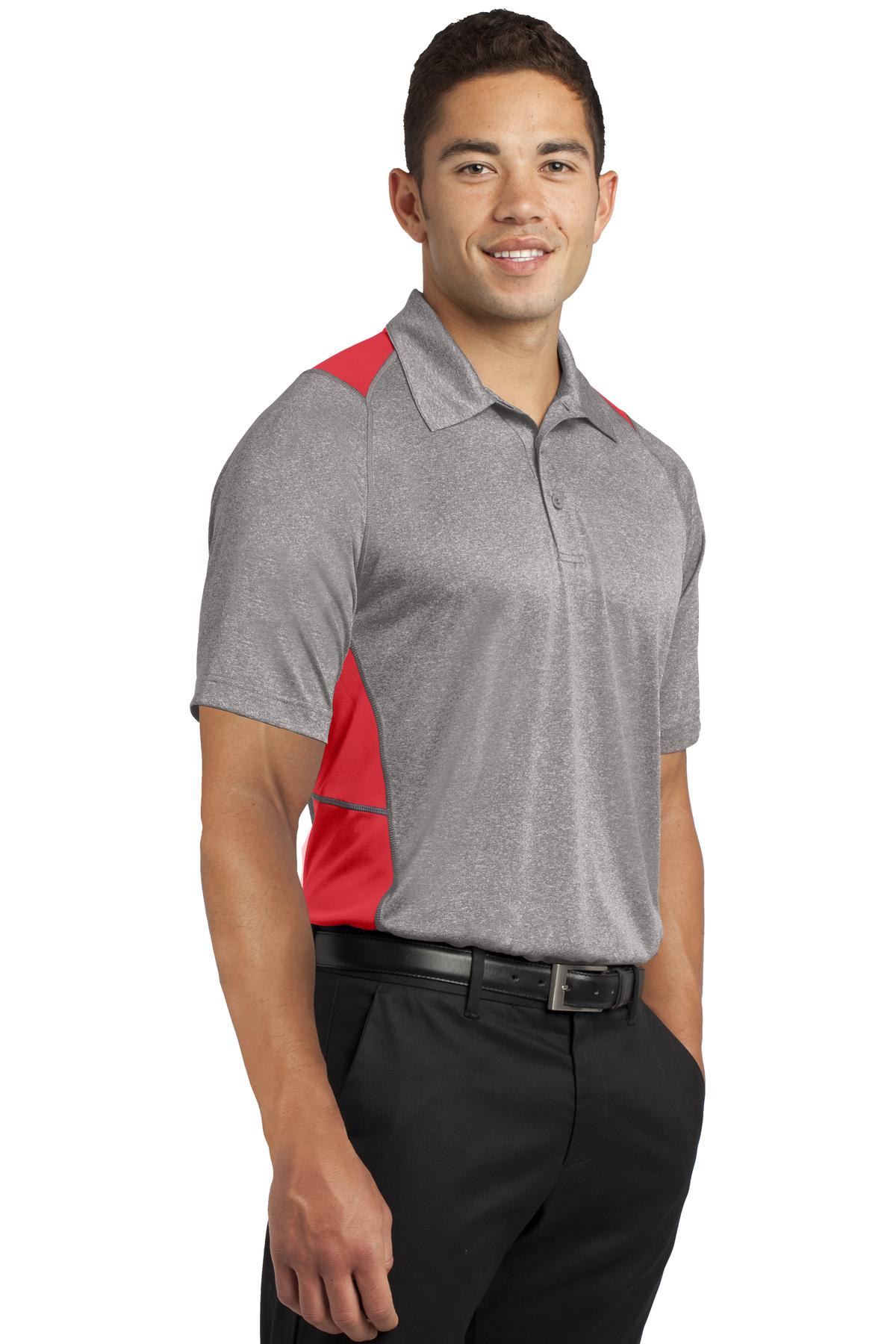 Sport-Tek® Heather Colorblock Contender Polo 21