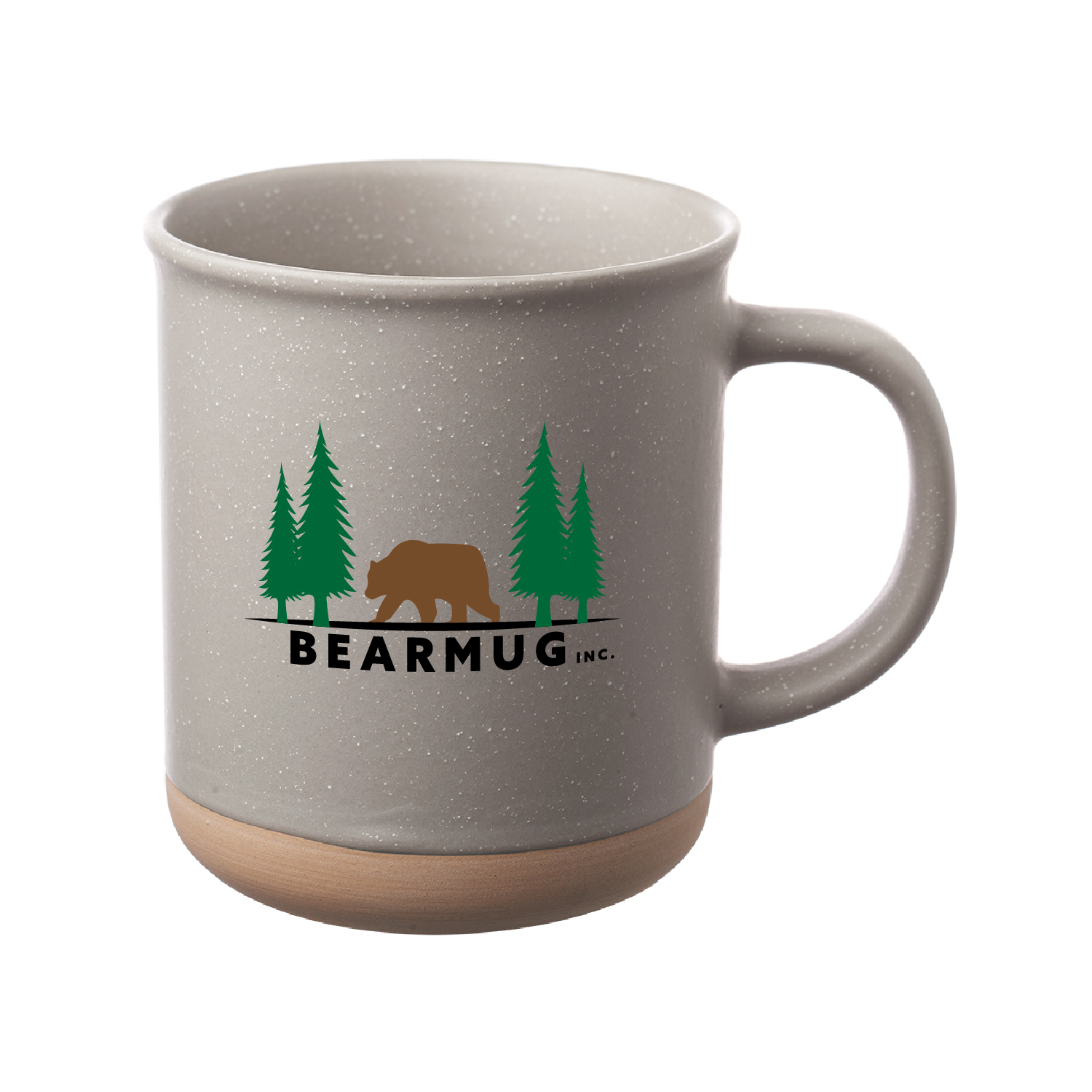 13.5 oz. Speckled Clay Coffee Mug (Full Color Imprint) 6