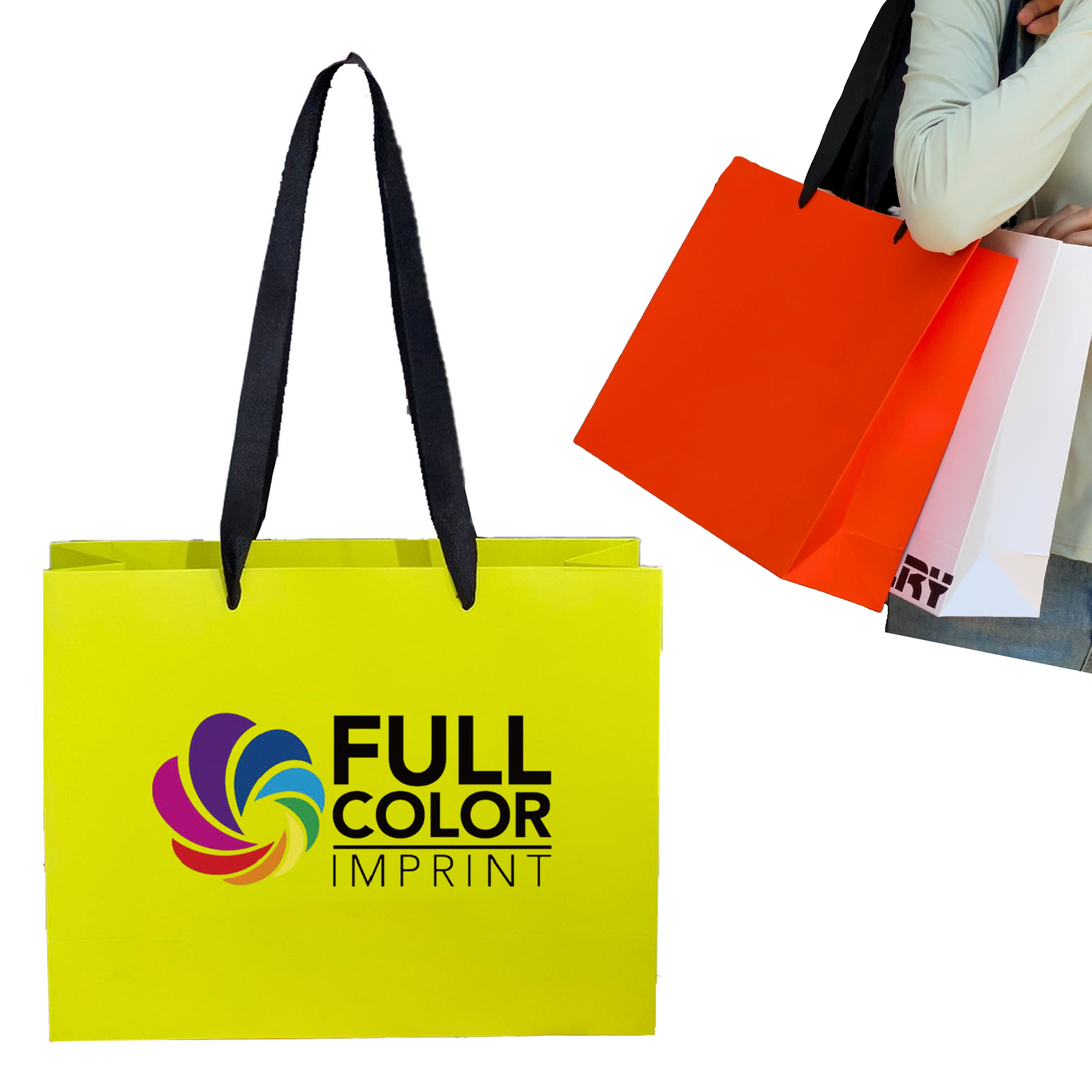 MOQ 50 Custom Printed Waterproof Shopping Bags 2