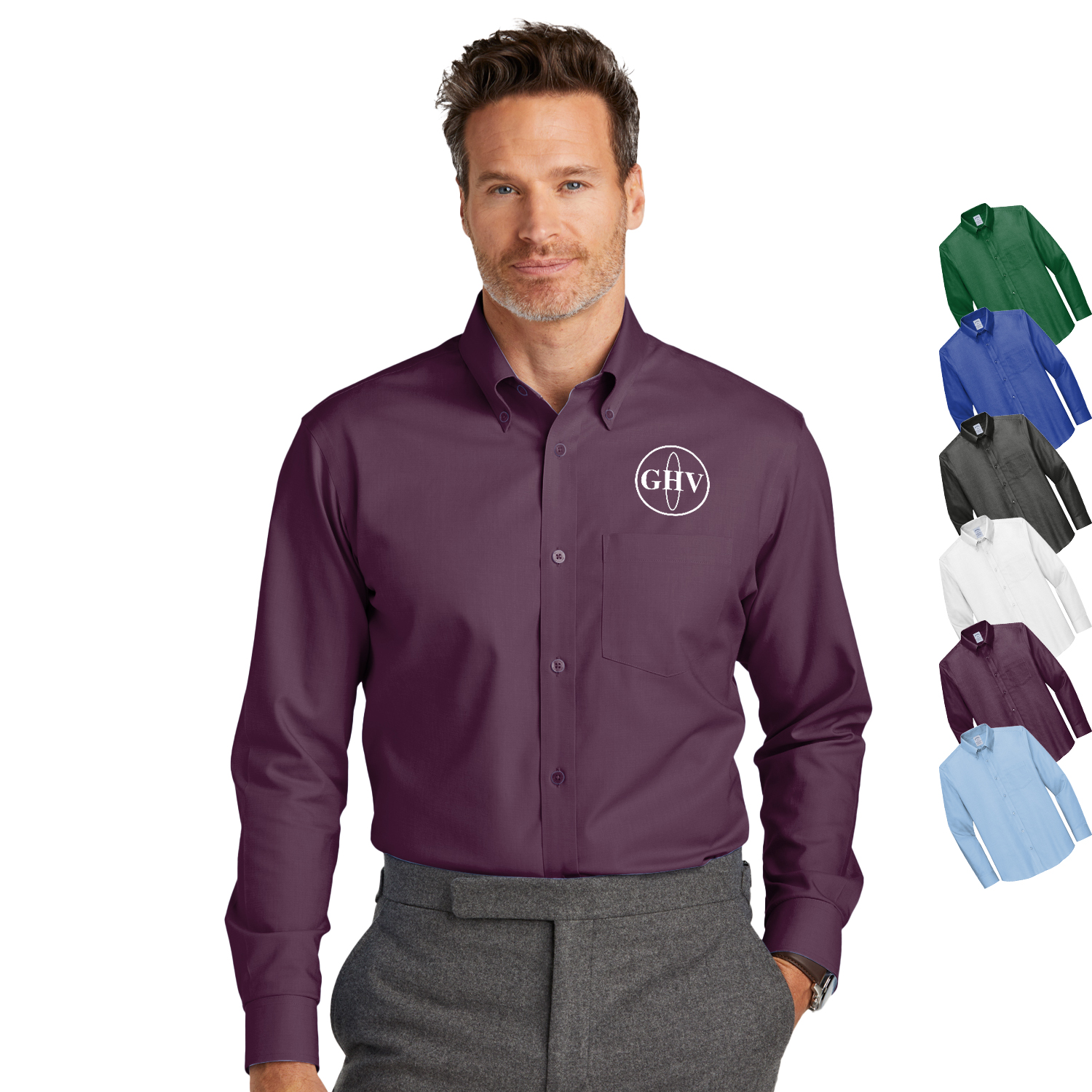 Brooks Brothers® Wrinkle-Free Stretch Nailhead Shirt 2
