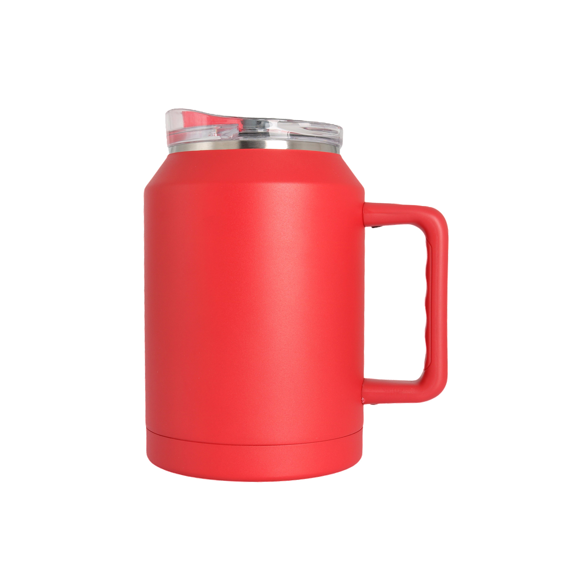 50 Oz. Stainless Steel Fitness Handle Mug with/ Twist Closure Lid, custom tumbler with logo imprint 2