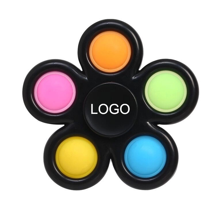 Five Bubbles Push Pop Fingertip Spinner Fidget Toy 2