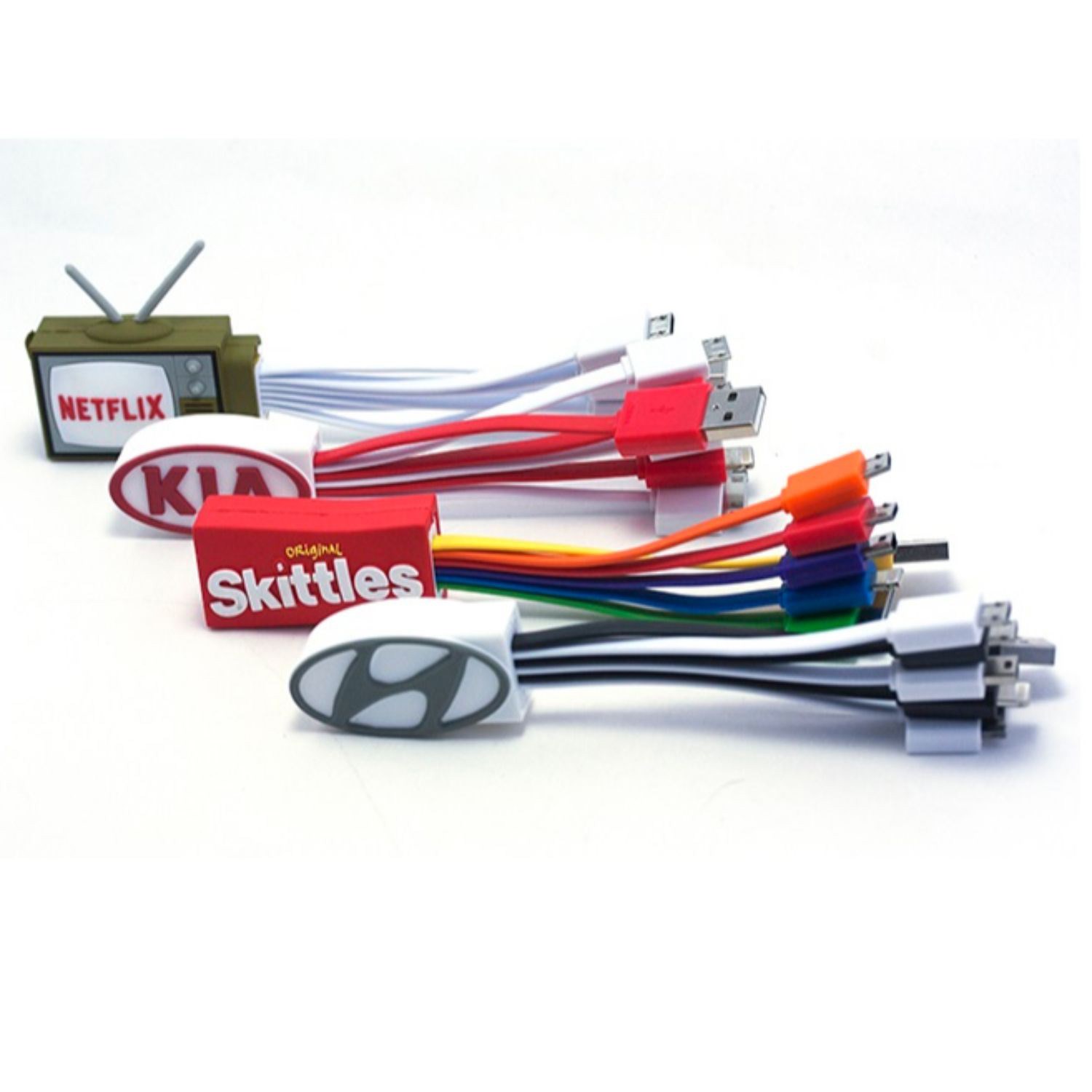 Custom USB Cable 2D/3D soft pvc charging cable 2