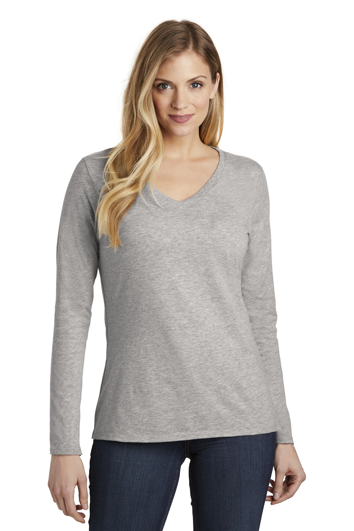 District Women's Very Important Tee Long Sleeve V-Neck. DT6201 37