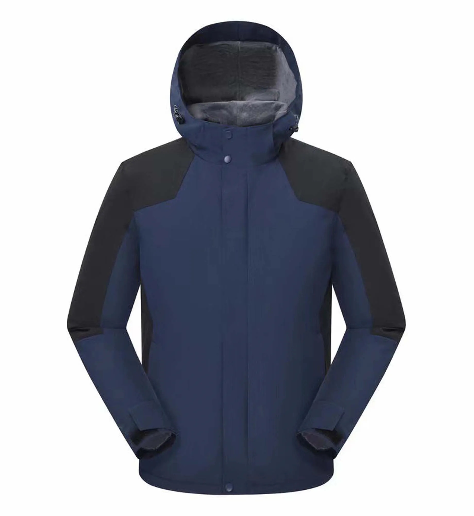 Hooded Windbreaker Flecee Lined Jacket 10