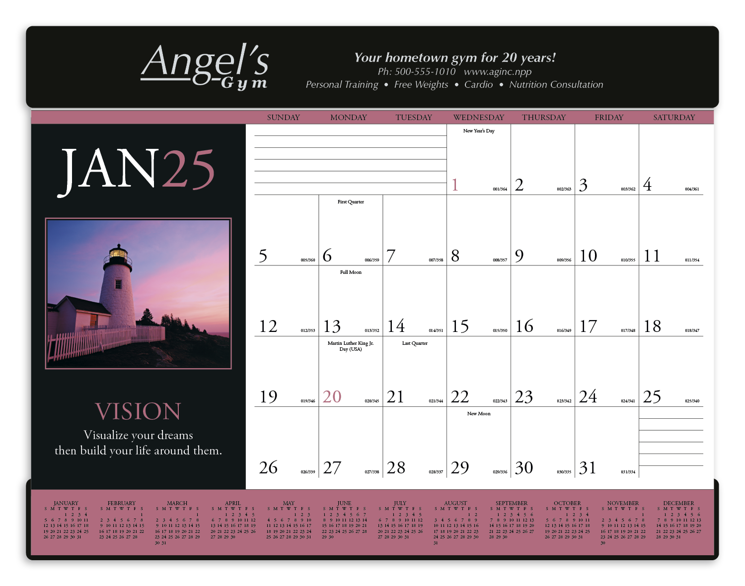 Triumph® Calendars Motivations Desk Pad 47