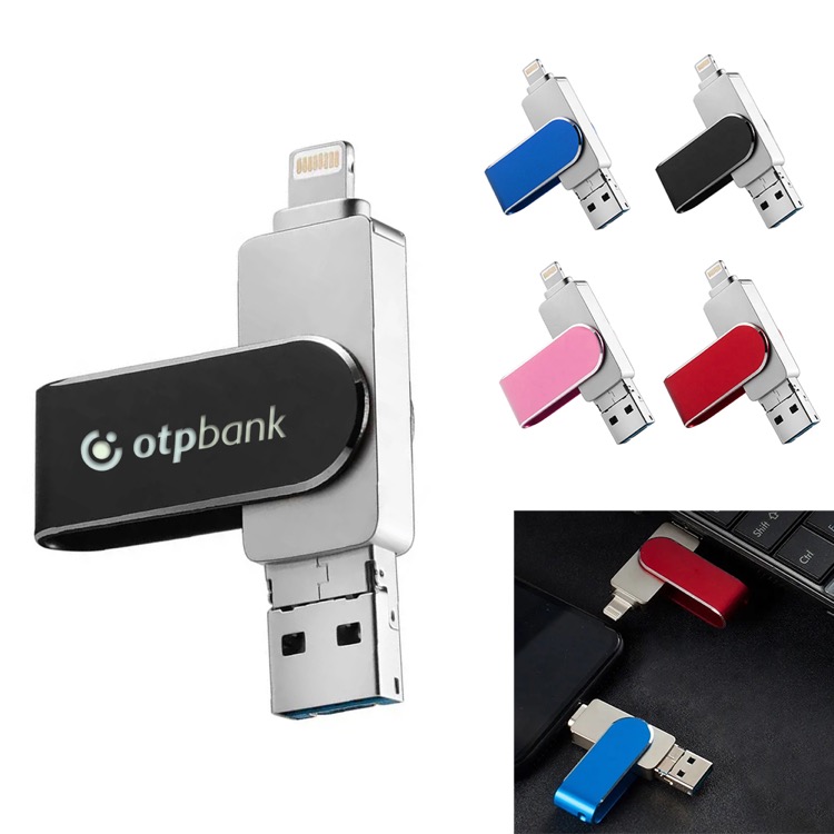 Stockton 3-IN-1 Push and Pull USB Flash drive 1