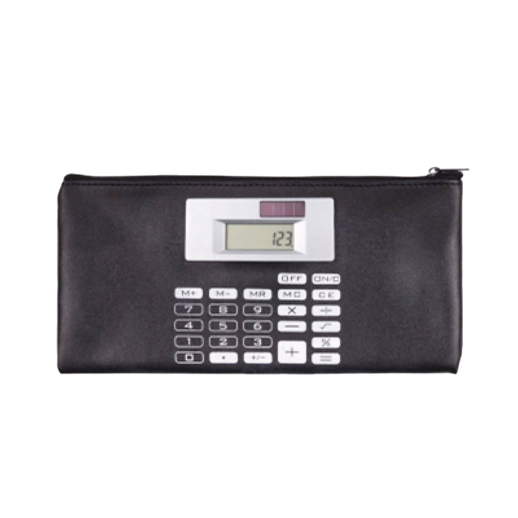 Solar powered calculator money bag wallet 2