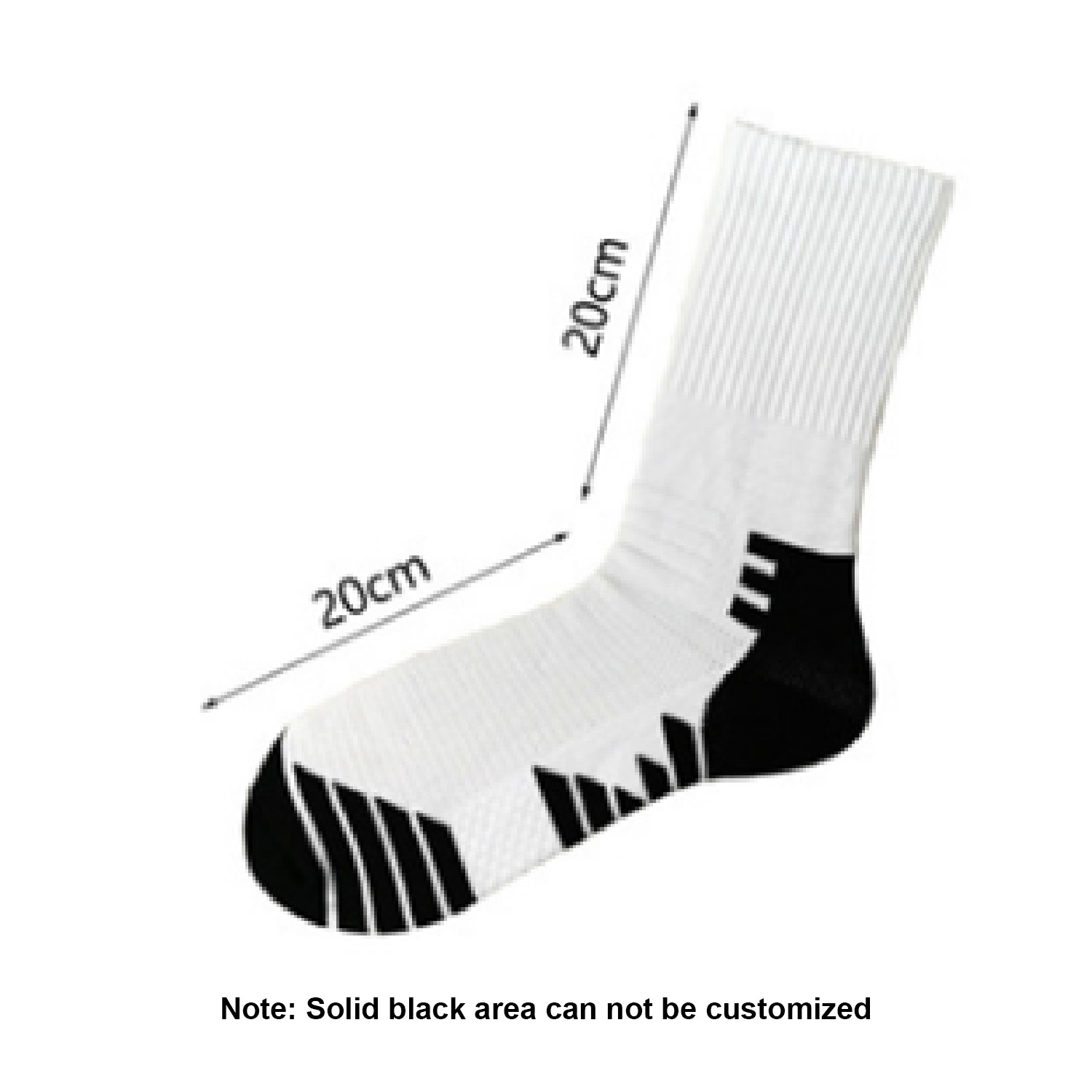 Basketball Crew 360 digital print socks w/ full customization 4