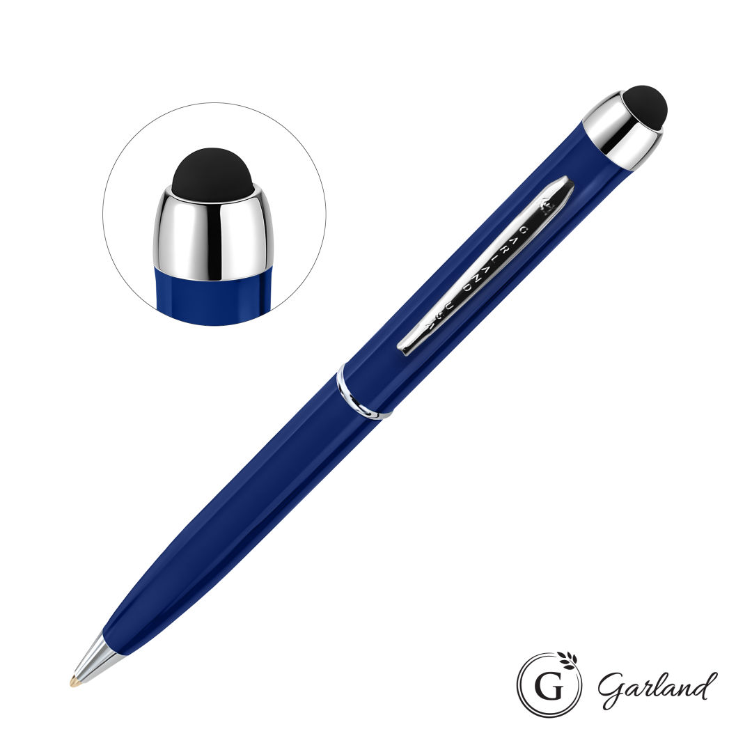 Garland® Stylus High Gloss Ballpoint Twist Pen - Chrome 8