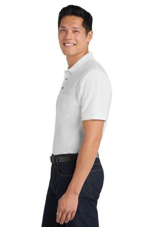 Heavyweight Cotton Pique Polo with Pocket