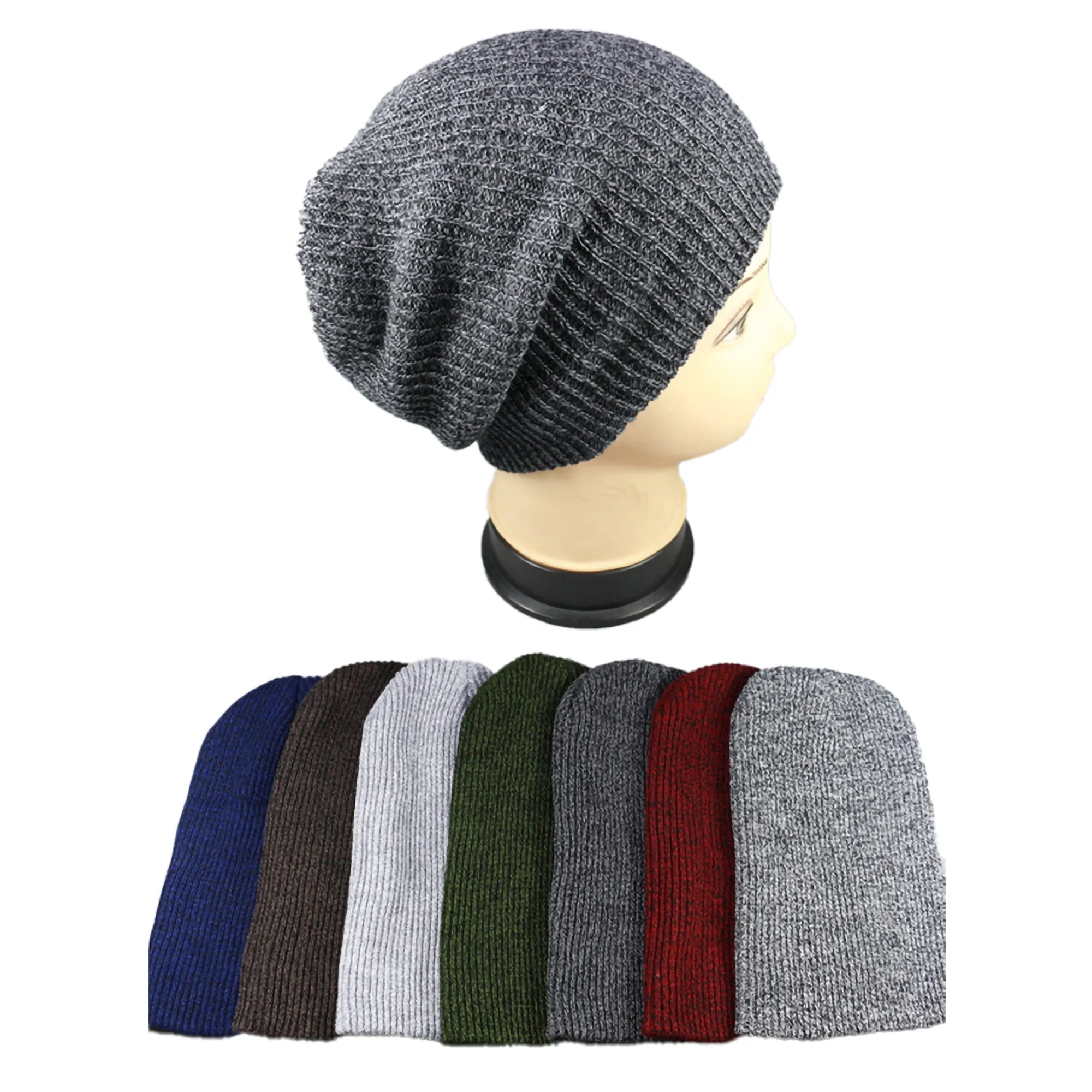 Unisex Cuffed Cap Warm Cozy Winter Beanies Knit Hat 3
