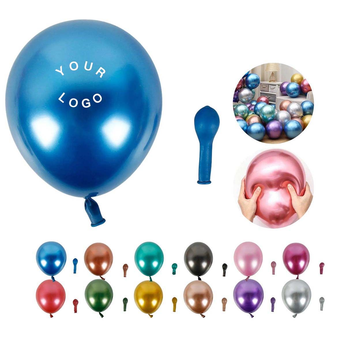Durable Metallic Latex Balloons with Vibrant Colors 24