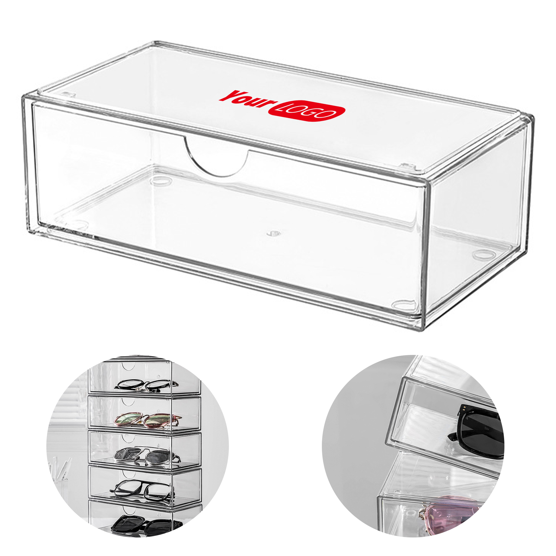Pet Stackable Desktop Glasses And Sunglasses Display Box 1