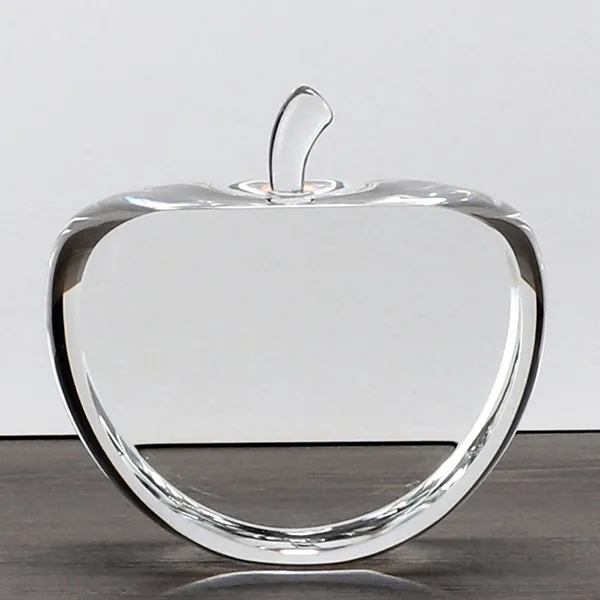 Crystal apple paperweight 3