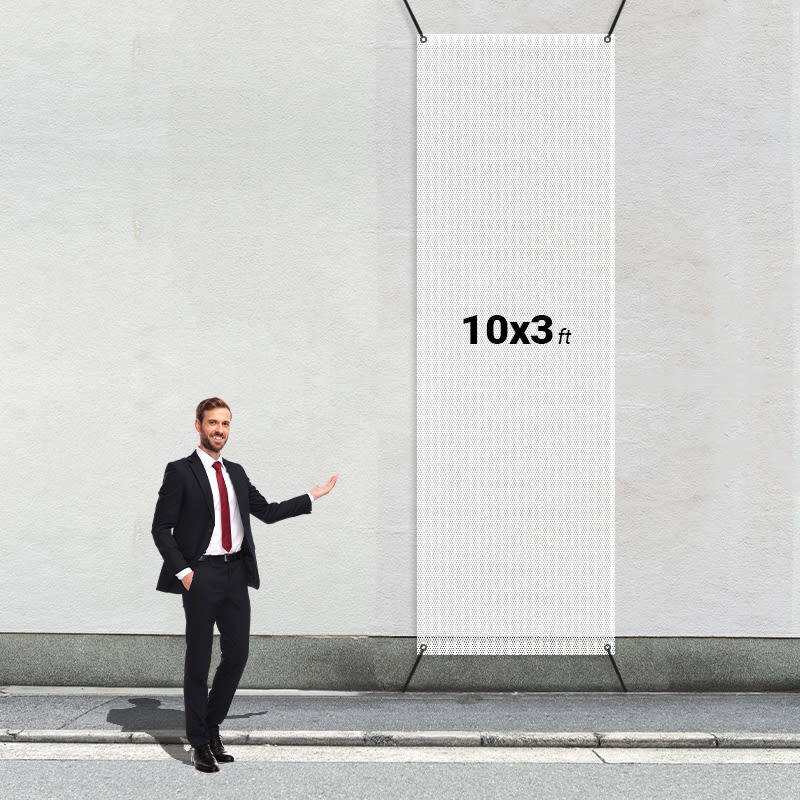 Custom 10' X 3' Mesh Banners 18
