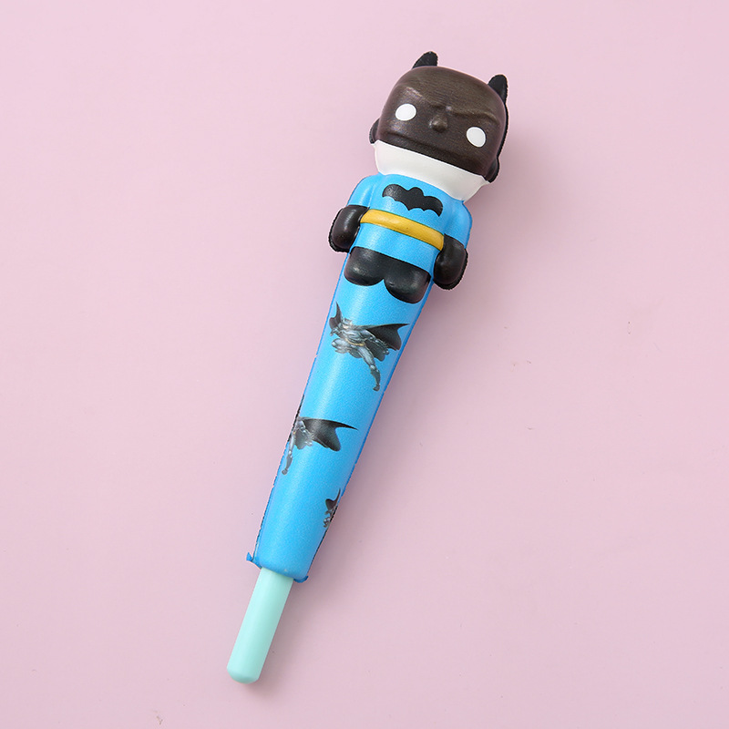 2 in 1 Super Hero Ball Pen and Squeeze Toy 6
