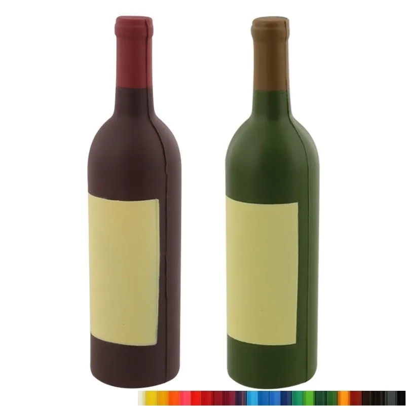 Foam Wine Bottle Stress Reliever with Your Logo 1