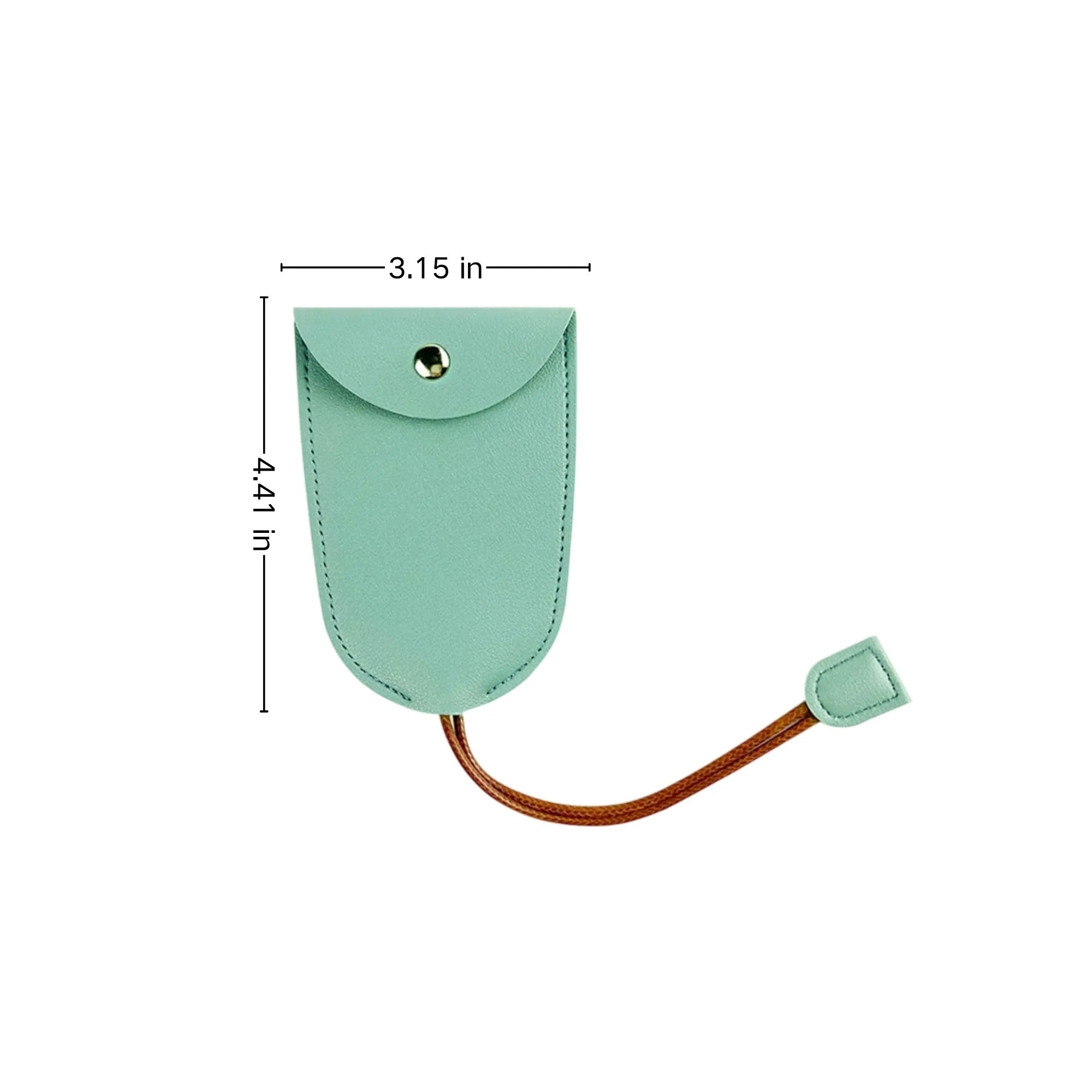 PU Portable Large Capacity Drawstring Keychain Pendant 4