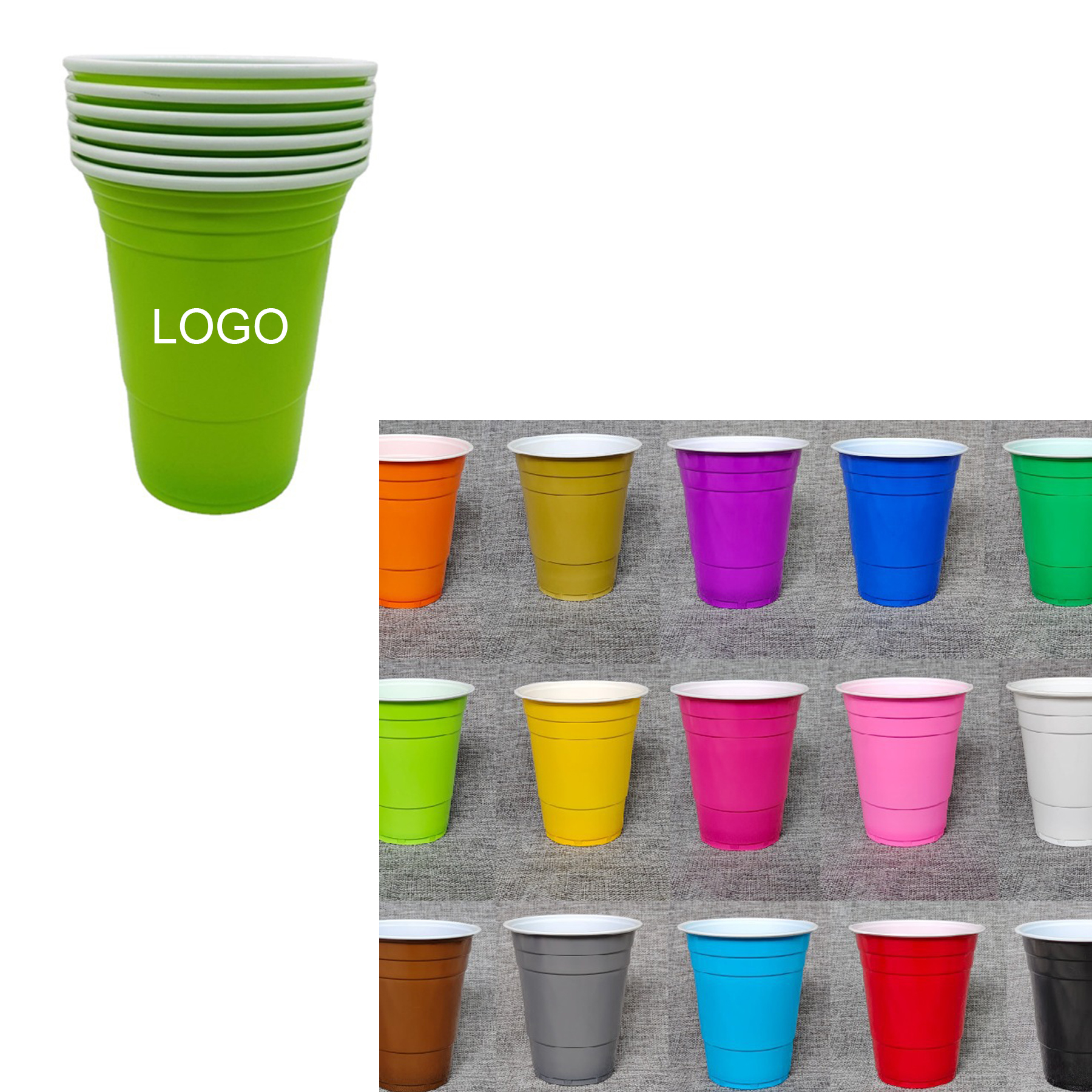 16oz Plastic Party Beer Cup 2