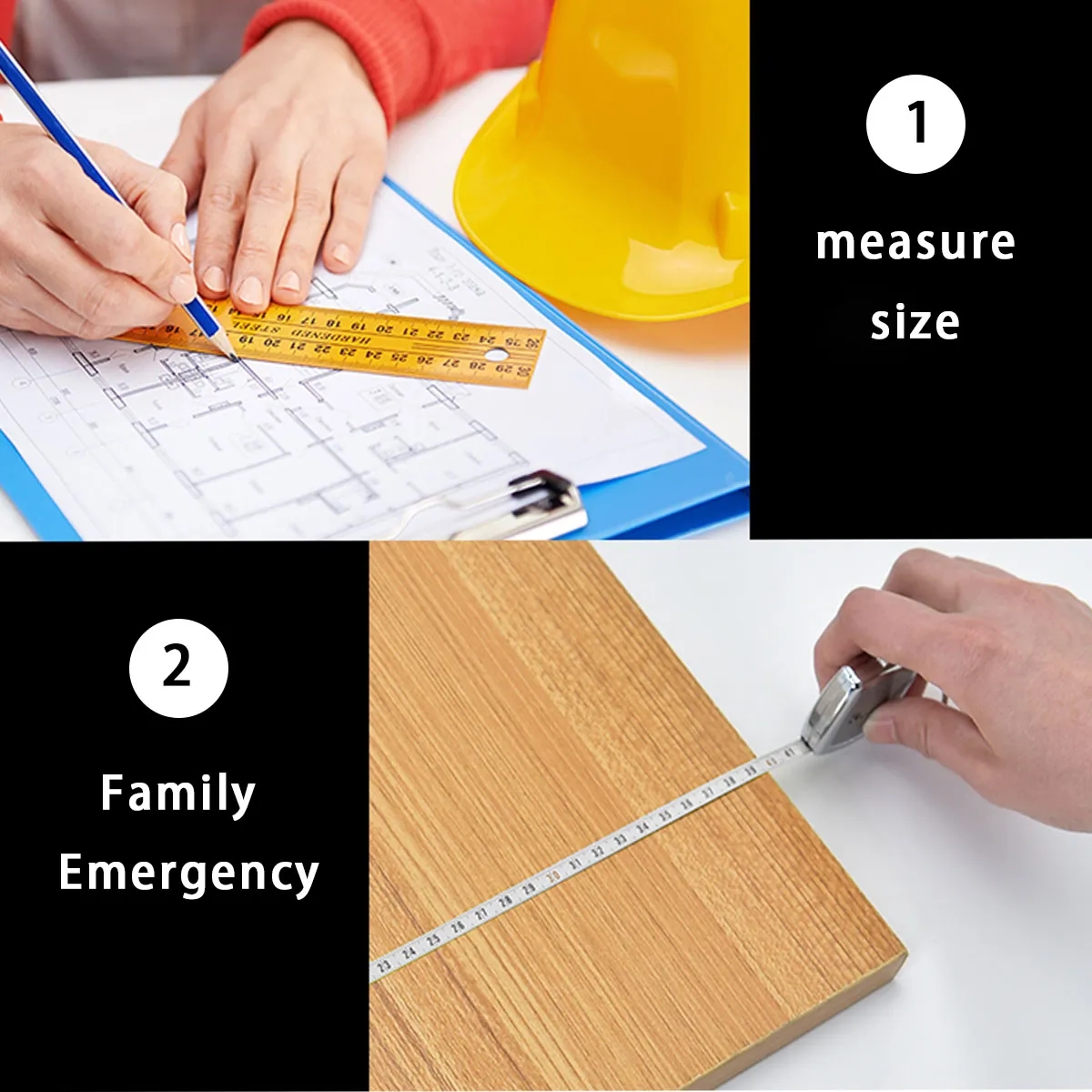 Portable Modern Mini Cute Tape Measure Keychain 2