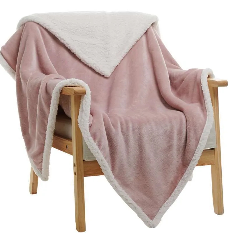 Plush Sherpa Fleece Throw Soft & Cozy Reversible Blanket 1
