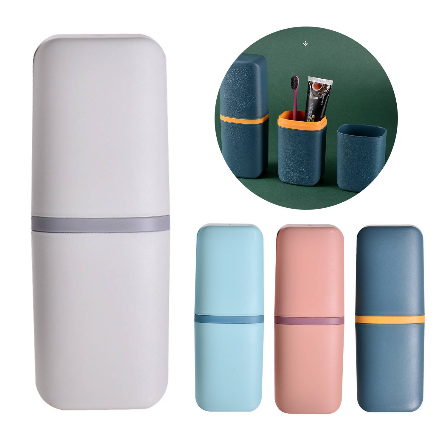 Portable PP Travel Toothbrush Case 7